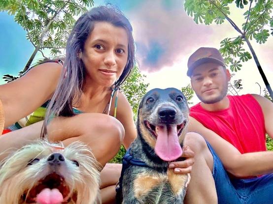Quality time with the pack – each one with their own personality and charm!