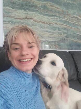 Kisses from ernie at his home in moneystown