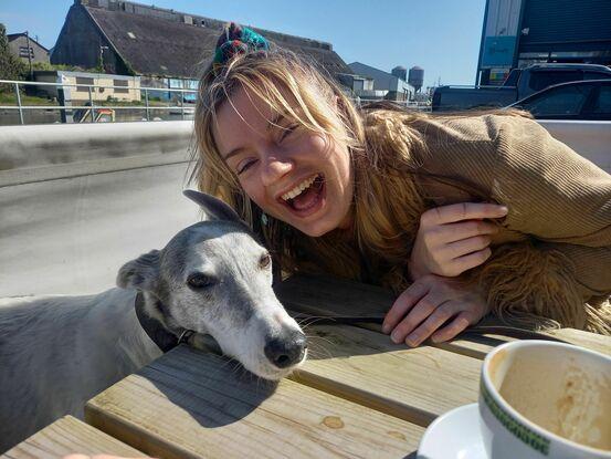 Out for coffee with azul