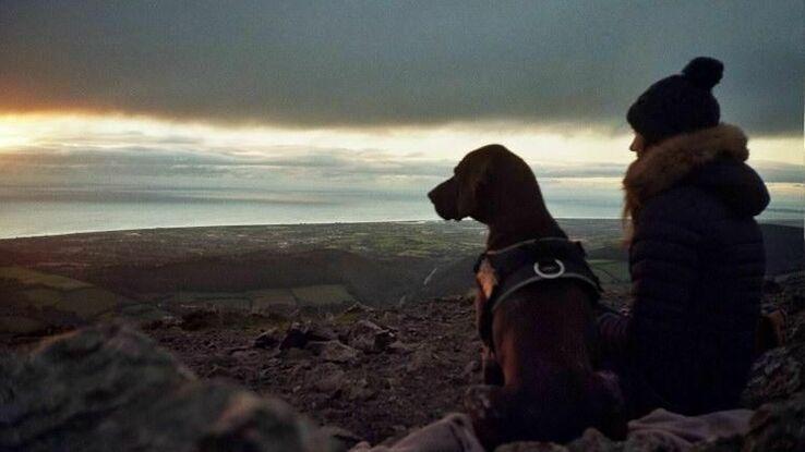 Buster and me hiking