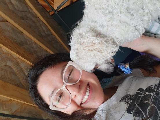 A loving dog
