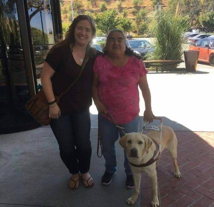 Thomas, the 2nd Guide Dog I have trained. This is my photo meeting his handler for the first time.