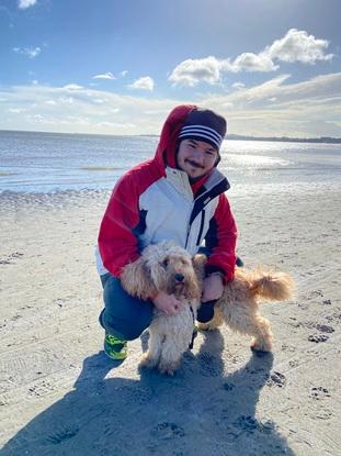 With Harry at Sandymount